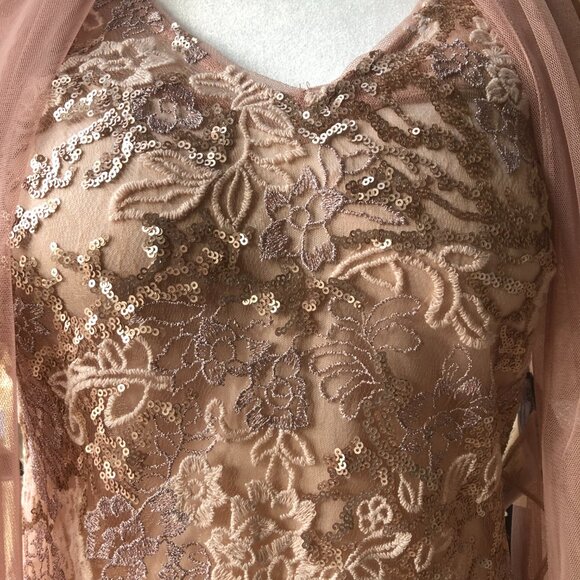 Alex Evenings Petite Emily Embroidered Fit and Flare Dress - Style #8217897 NWT - Picture 3 of 14